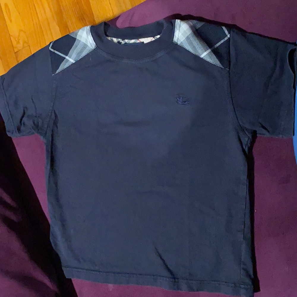 Burberry blueish black boys tshirt